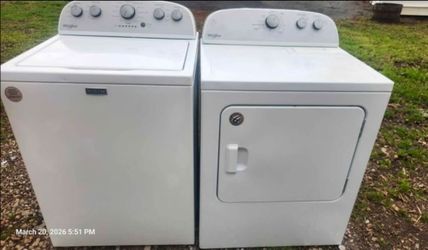 Whirlpool Washer & Dryer Electric 4 Prong Or 3 Prong Set