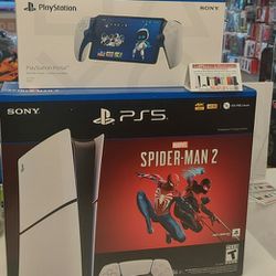 PS 5 Spider Man 2 Digital Edition and PS 5 Play Station Portal Brand New On Payments $50 Down