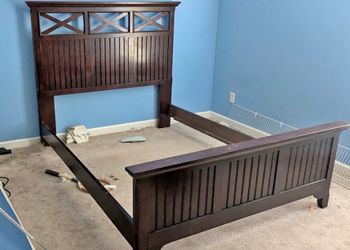 Espresso Queen Wood Bed
