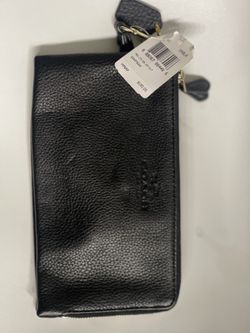 Coach Double Zip Leather Wristlet 