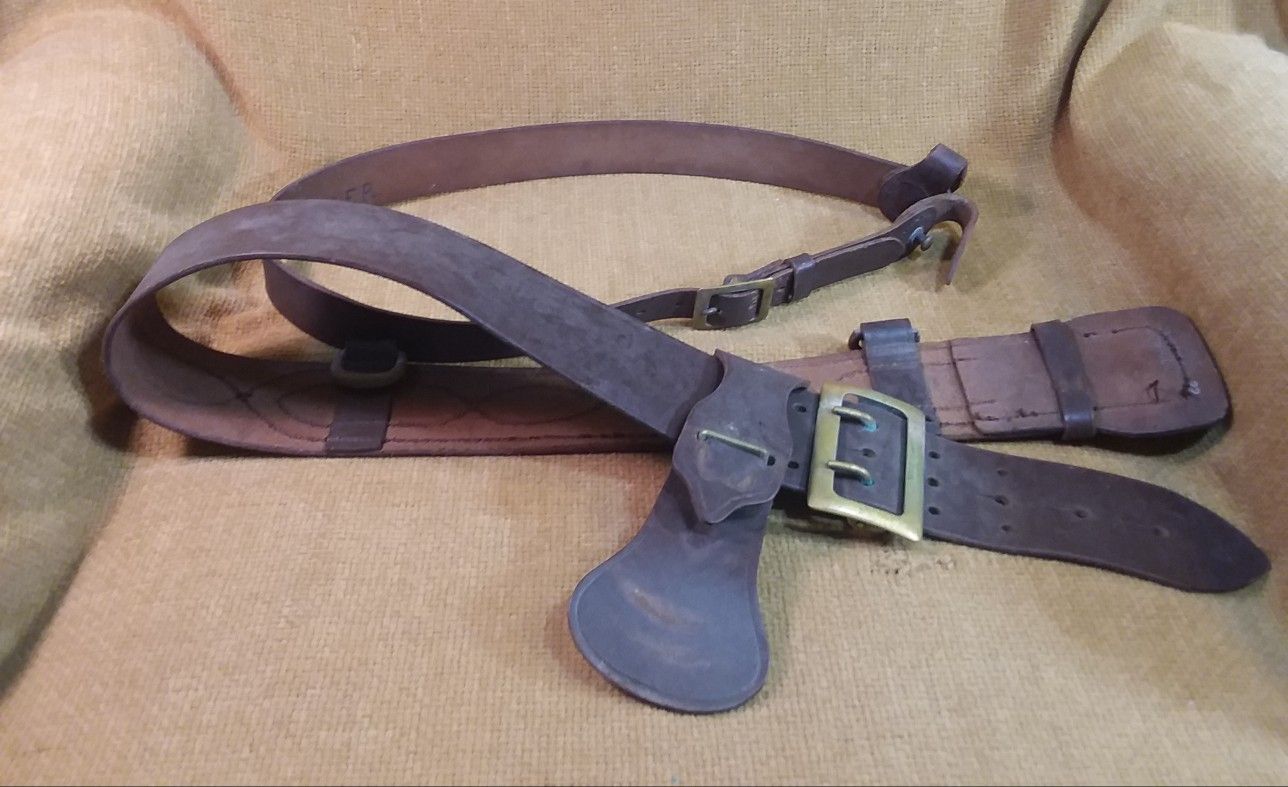 Vintage WWI/WWII Leather Belt/Shoulder Strap
