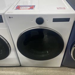 LG DLEX5500W 27” Electric Smart Dryer with 7.4 cu. ft. Capacity, 23 Dry Cycles