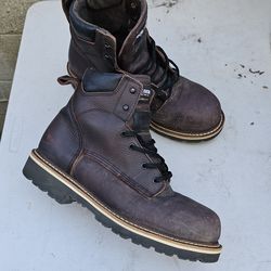 Size 9.5 Mens Work Boots Steel Toe