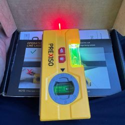 PREXISO 2-In-1 Line Laser Level - Mini Torpedo Level With Light