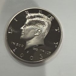 2003 S Gem Proof Kennedy Half Dollar With A Extreme Cameo 194
