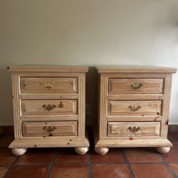 Finished Pine Dressers / Side Tables 