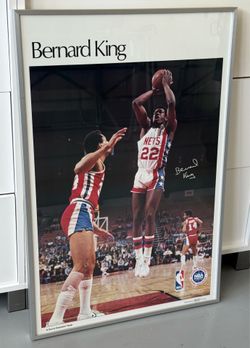 Bernard King Sports Illustrated Poster Framed 24x36 OBO