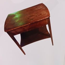 Picasso  Like Painting And Antique  Table