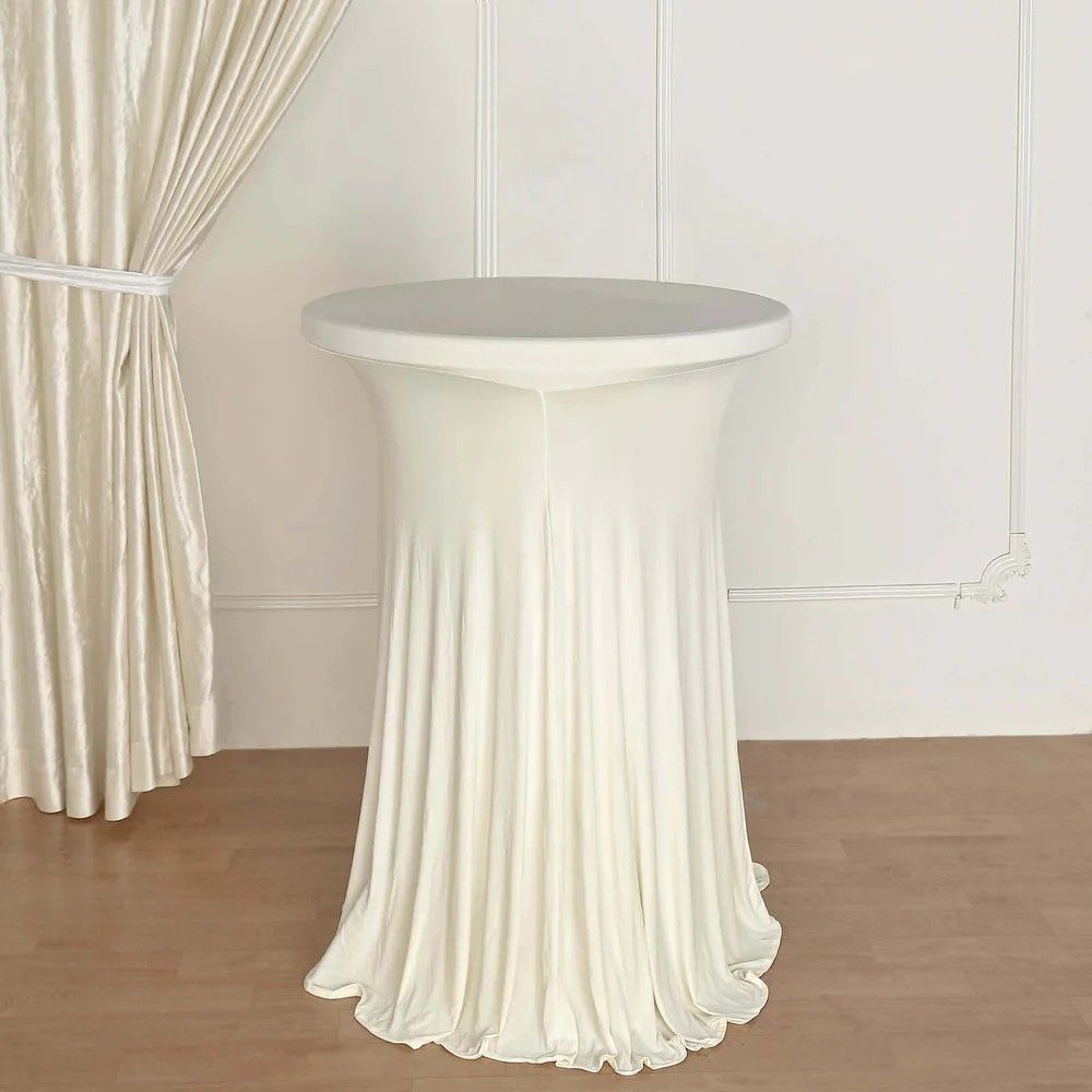 Elegant White Cocktail Tablecloths