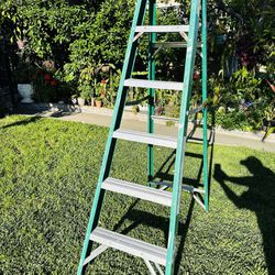 6 Ft. Husky Fiberglass Ladder. 