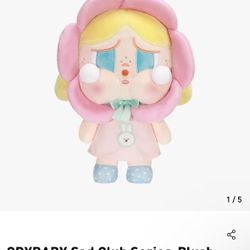12 Inches POP MART CRYBABY Sad Club Series Plush Doll Figure AUTHENTIC