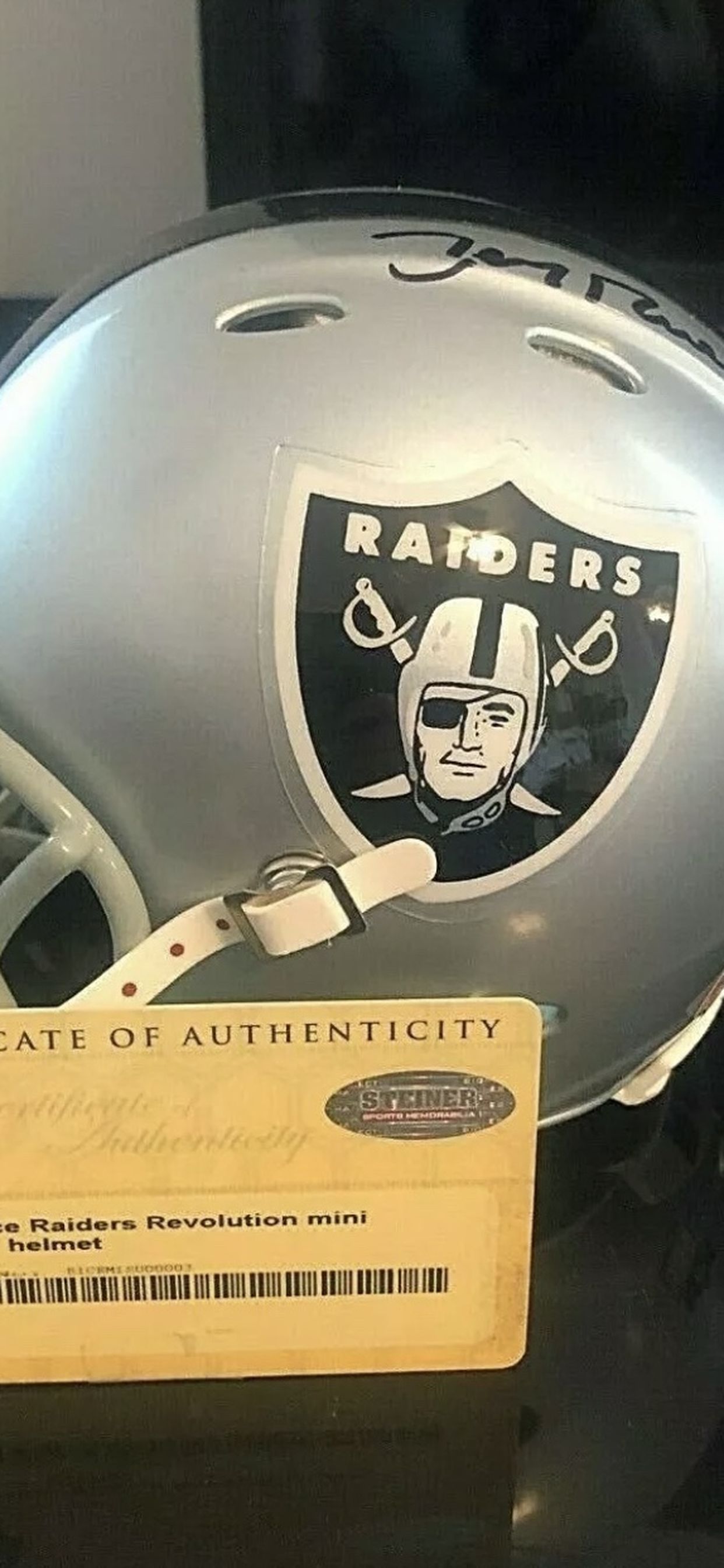 Jerry Rice Autograph Helmet