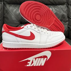 Jordan 1 Low Retro White University Red Men’s Size 9 & 11