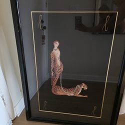 XL Erte Print Framed