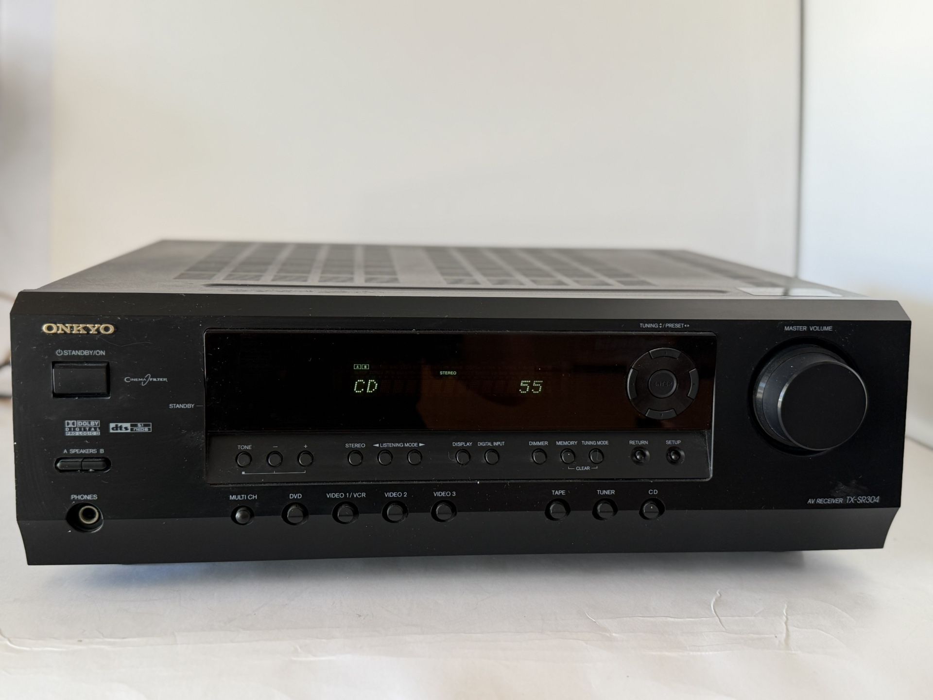 Onkyo TX-SR304 AV Receiver Amplifier Tuner Stereo Dolby Digital Inc. TESTED
