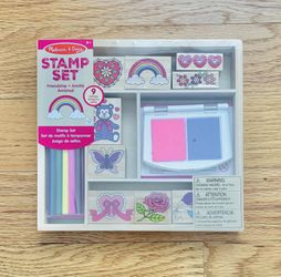 Melissa & Doug Wooden Stamp Set: Friendship - NIB