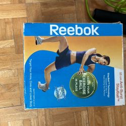 Reebok Exercise Ball, Jump Rope.