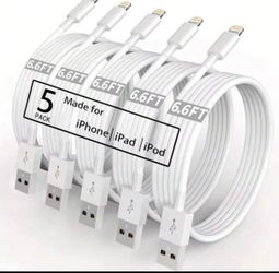 6.6FT/200cm High-Efficiency Data Transfer Fast Charging Cable Compatible With IPhone 14 Pro Max/14 Pro/14 Plus/14/13/12/11/XS/XR/8/7/6/ Series
