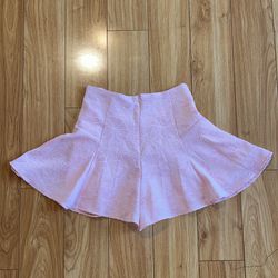 Pink floral skirt 