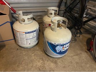 Empty propane tanks