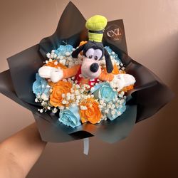 Plush Bouquet Ramos And Flower Arrangement 