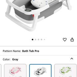 Napei Foldable Bathtub Grey And White 