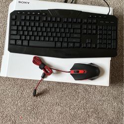 Keyboard And Mouse Red dragon 