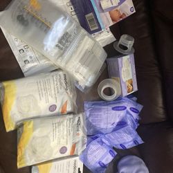 Brand New Breast Milk Storages And Pads