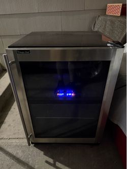Magic Chef - Mini Fridge Dual-Zone Wine and Beverage Cooler - $150