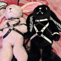 Pink DollzKill Bunny Backpack 