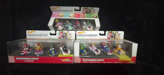 Hot Wheels Mario Kart Die-Cast 4-Pack Set x3