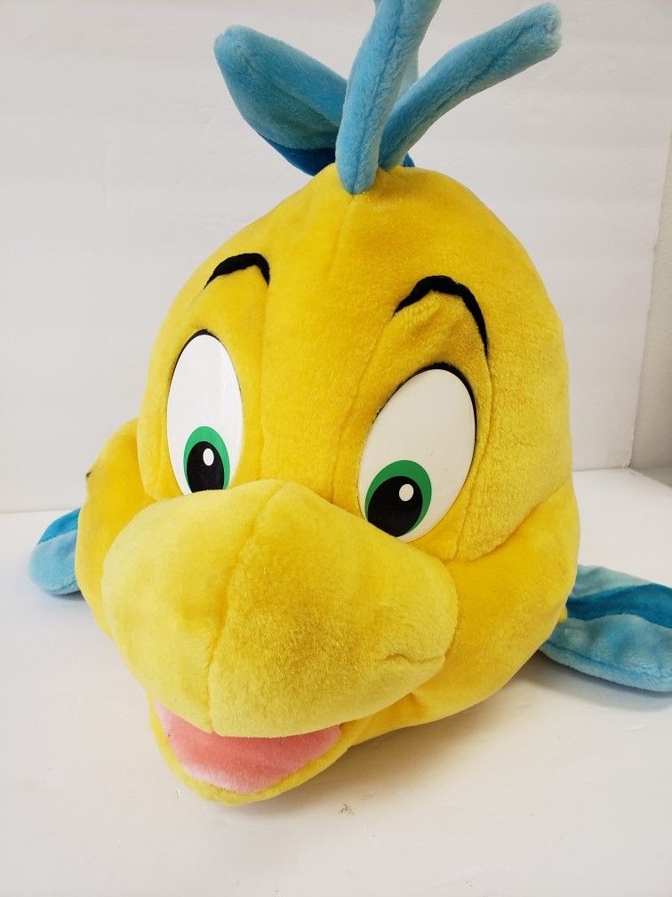 Disney The Little Mermaid Flounder Big Plush Doll For Sale 