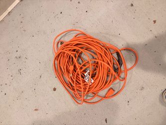 Orange Outdoor Extension Cord 100ft