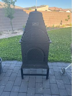 Blue Rooster Chiminea and Pizza Oven