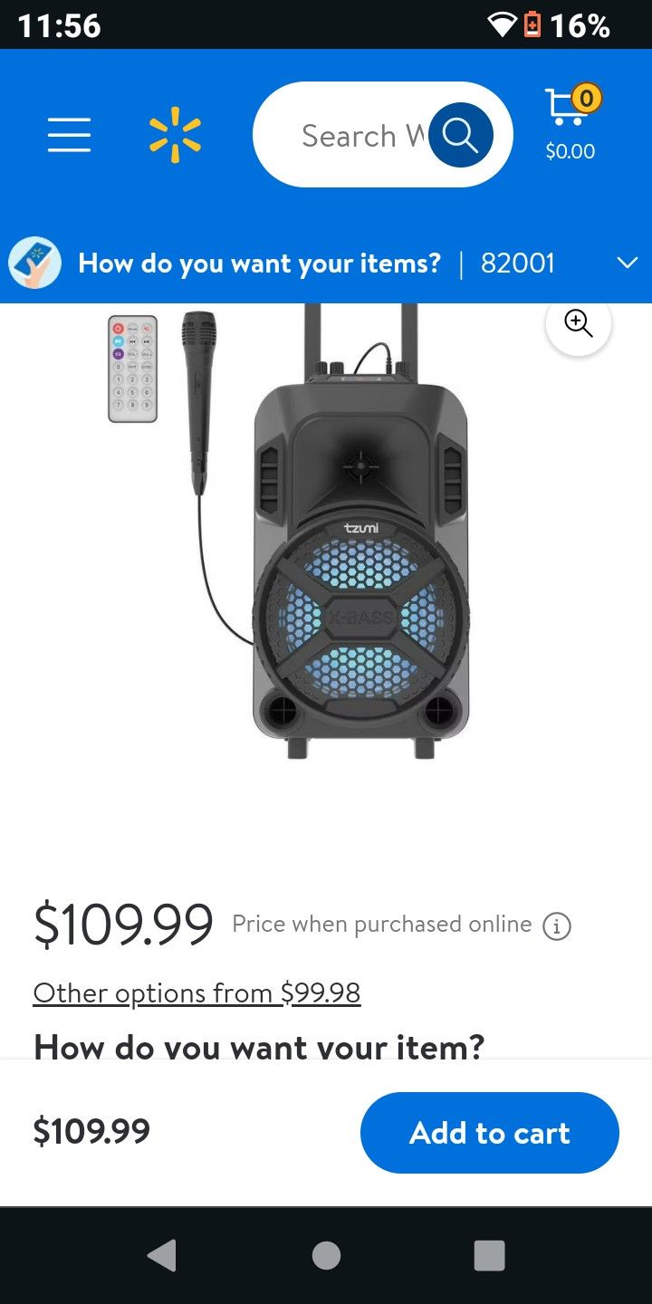 TZumi MegaBase Led Job site Speaker