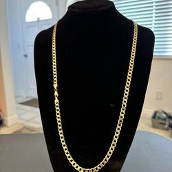 Curb Link Chain 14k Gold Plated