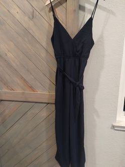 Navy blue summer jumpsuit