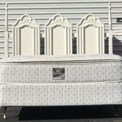 Full Size Bed with Mattress Set