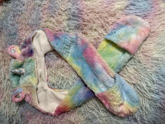unicorn beanie with scarf