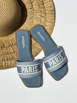 DENIM SANDALS ON SALE $10