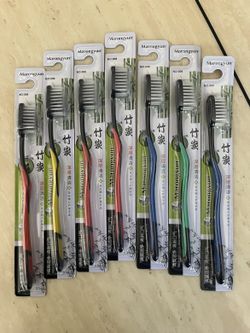 Bulk Toothbrushes 100 Pack – Soft Bristle Charcoal, Individually Wrapped – Great for Airbnb & Guests