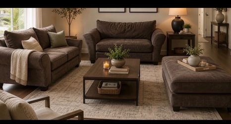 Sofa chair and half and Otto man oversized like new