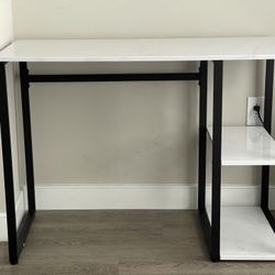 Faux Marble White Desk 