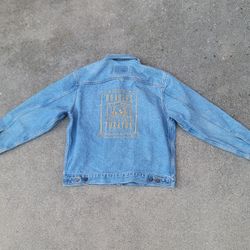 Vtg Ex Libris L.A. Children's Museum Reader's Theatre Project Denim Jacket