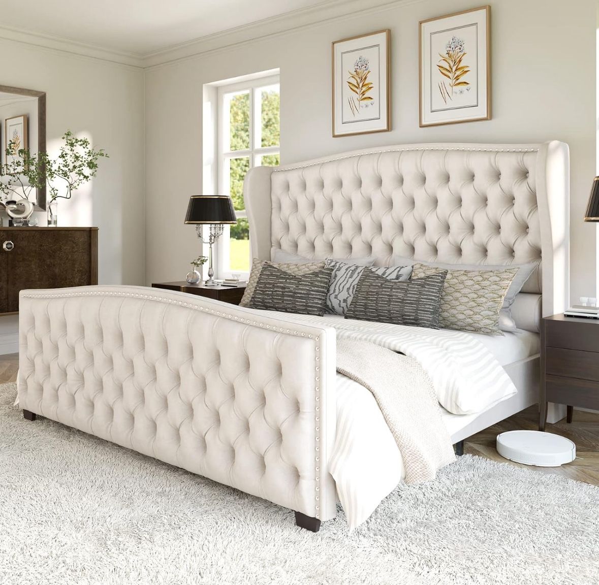 AMERLIFE Queen Size Bed Frame