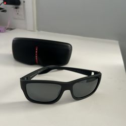 Prada Black Matte Rectangle 