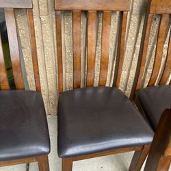 6 leather Dinning chairs