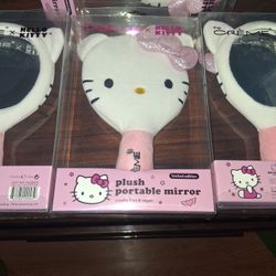 Hello Kitty Plush Portable Mirror
