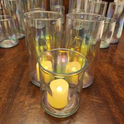 Iridescent Candle Holders
