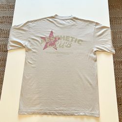 None Culture Oversized Graphic Tshirt Cream Unisex. Supreme/kith/stussy/offwhite/bape/essentials/commedesgarcons